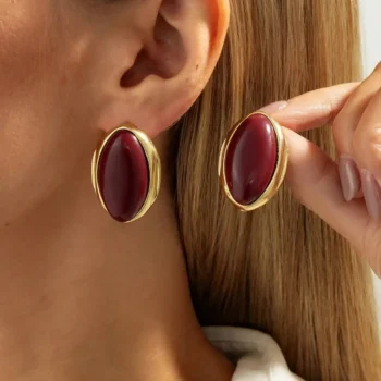 Vintage Oval Earrings