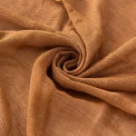 Solid Cotton Hijab with Fringe — Image 5
