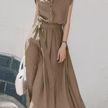 Elegant Short Sleeve Sundress