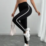 Striped High-Waisted Leggings