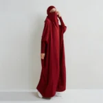 Prayer Abaya with Hood and Ruffled Sleeves — Image 6