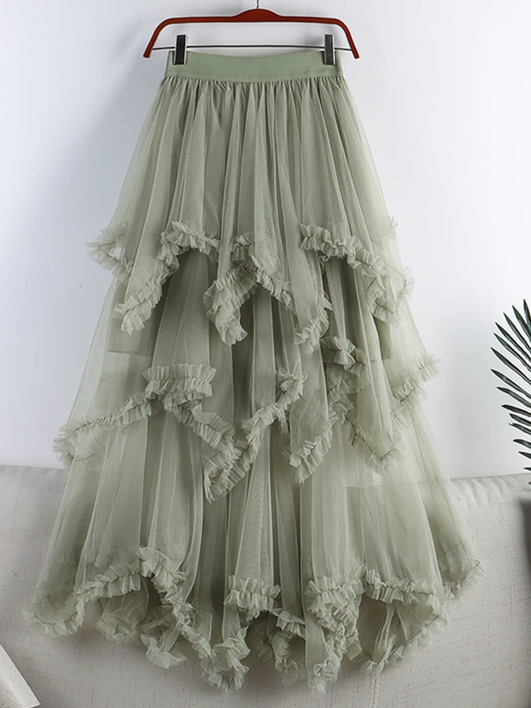 Long Tulle Tutu Skirt for Summer