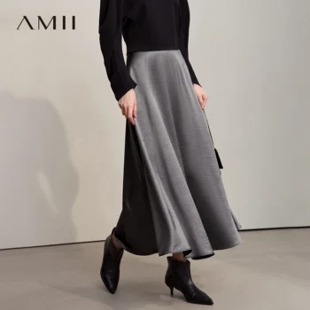 Loose Satin Long Skirt