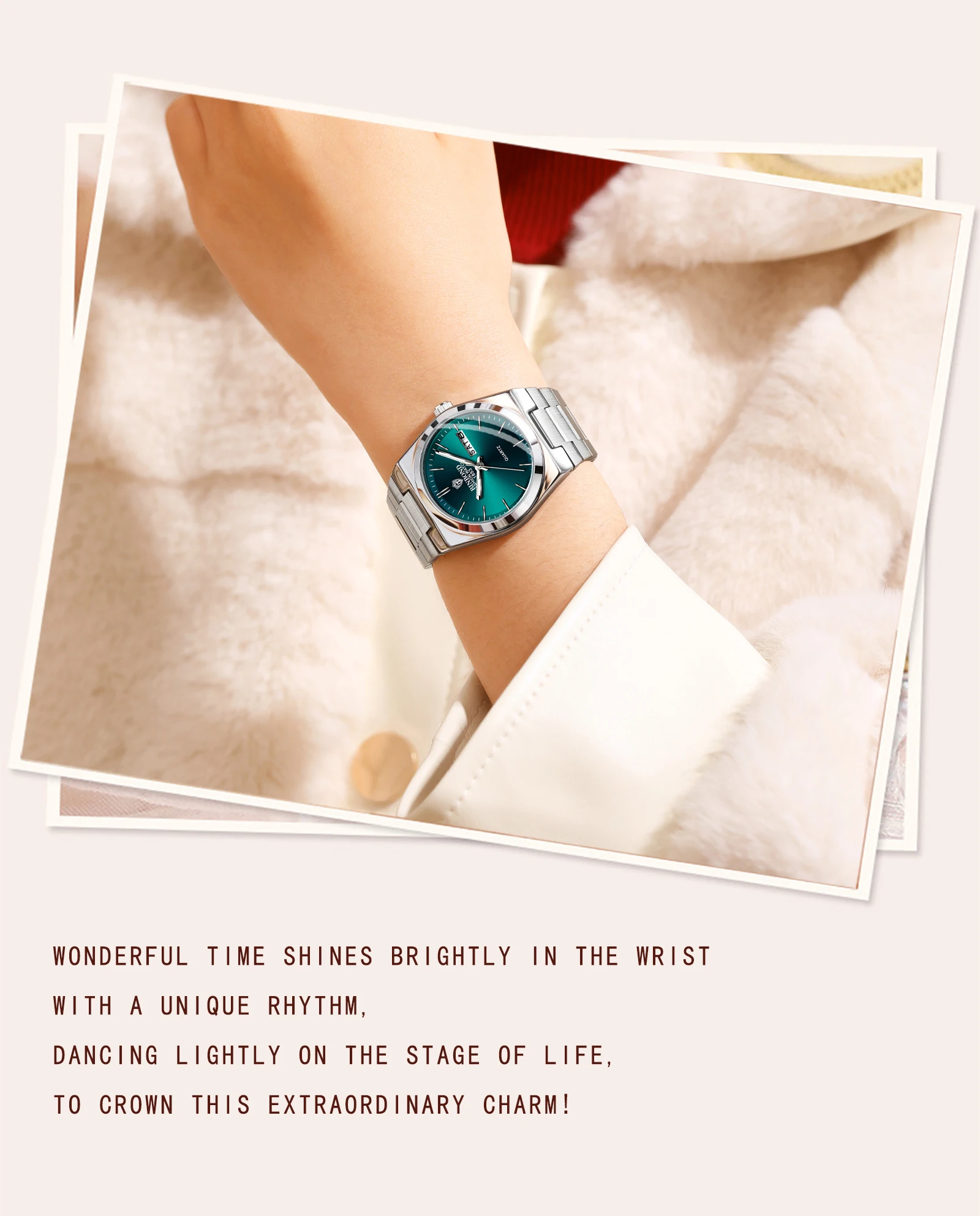 Women's Watch with Luminous Hands