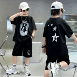 طقم أولاد قطني بطباعة حروف — صورة 2