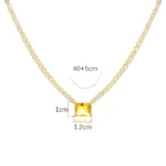 Crystal Heart Print Necklace — Image 6