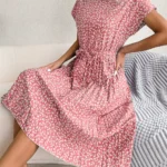 Short Sleeve High-Waisted Dress — Image 3