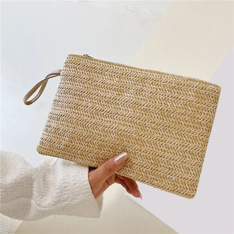 Small Woven Handbag with Handle
