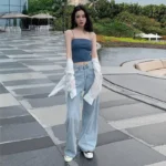 Retro Loose Denim Pants — Image 3