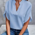 Casual Solid Summer Blouse — Image 5