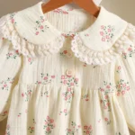 Baby Embroidered Long Sleeve Spring Romper — Image 3