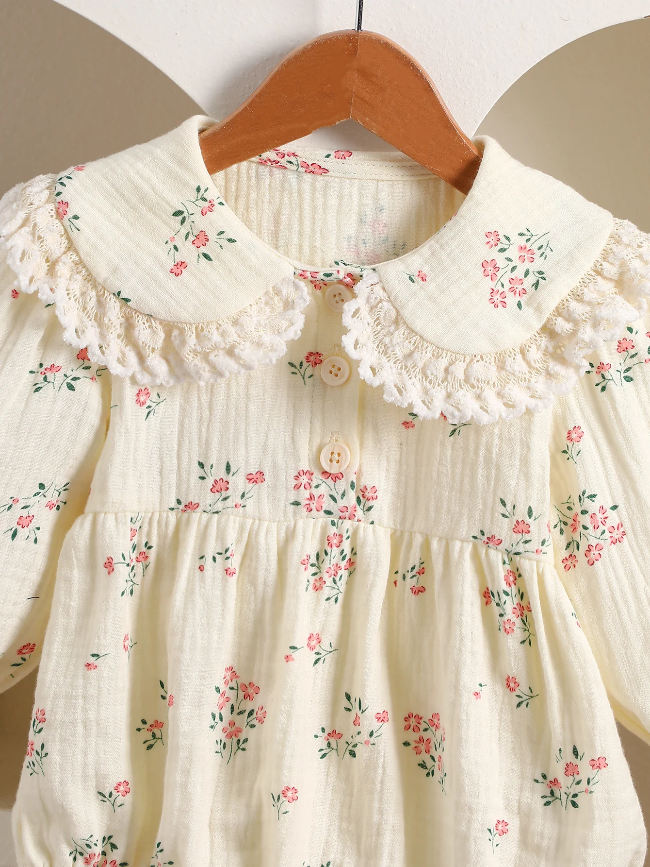 Baby Embroidered Long Sleeve Spring Romper