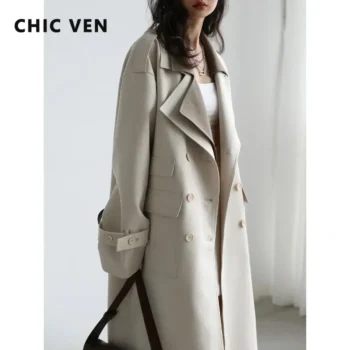 Loose Solid Trench Coat