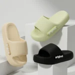 Women's Thick-Sole Slippers with Letter Print