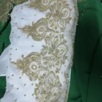 Chiffon Headscarf with Beads and Gold Shimmer — Image 6