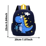 Kindergarten Bag with Small Dinosaur Print — Image 3