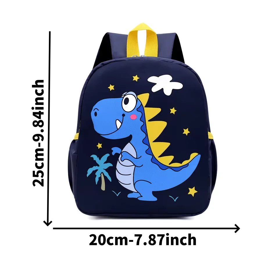 Kindergarten Bag with Small Dinosaur Print