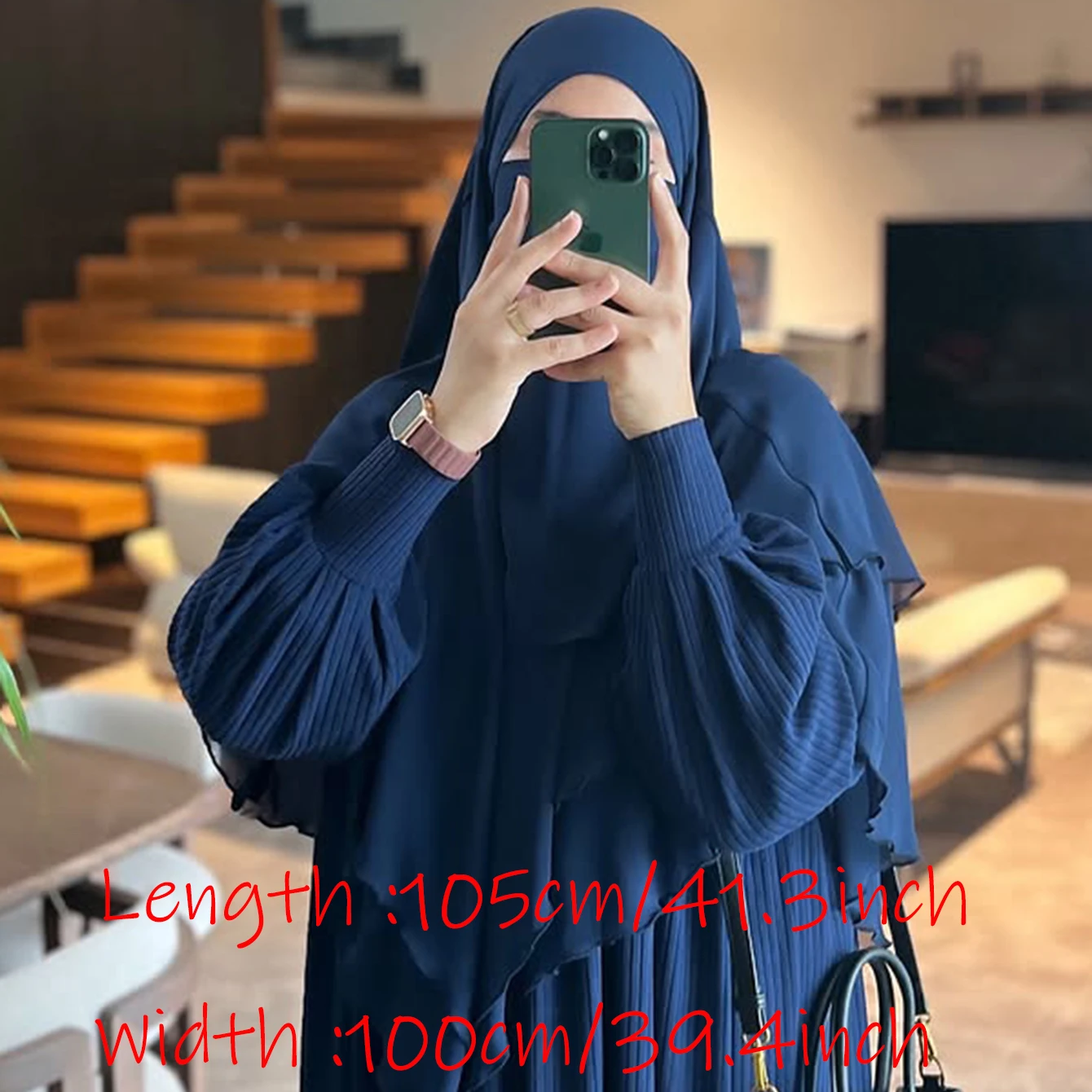 Double-Layer Malaysian Chiffon Instant Hijab