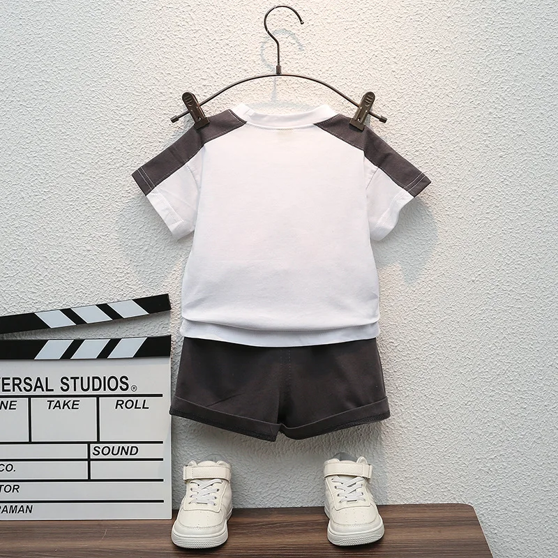 Baby Letter Print Cotton Set
