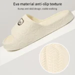 Women's Indoor and Outdoor Slippers with Ribbed Sole — Image 5