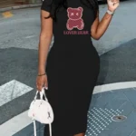 Short Sleeve Long T-Shirt Dress — Image 4