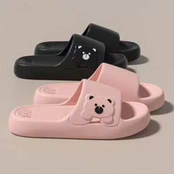 Bear-Shaped Summer House Slippers
