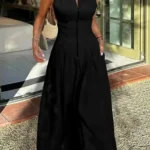 فستان بقصّة A بطيّات — صورة 6