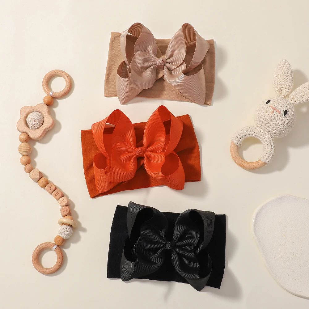Baby Headband Set with Soft Bows