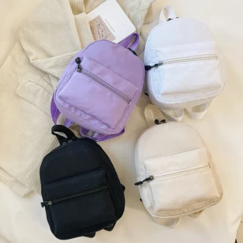 Classic Solid Nylon Backpack