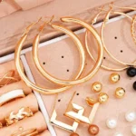 Gold-Tone Pearl Jewelry Set — Image 3