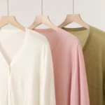 Wool V-Neck Cardigan — Image 3