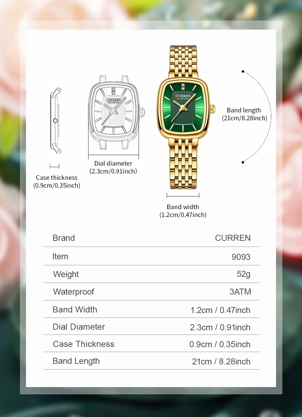 Casual Stainless Steel Watch