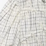 Plaid Blouse and Skirt Set with Embroidery and Bow — Image 6