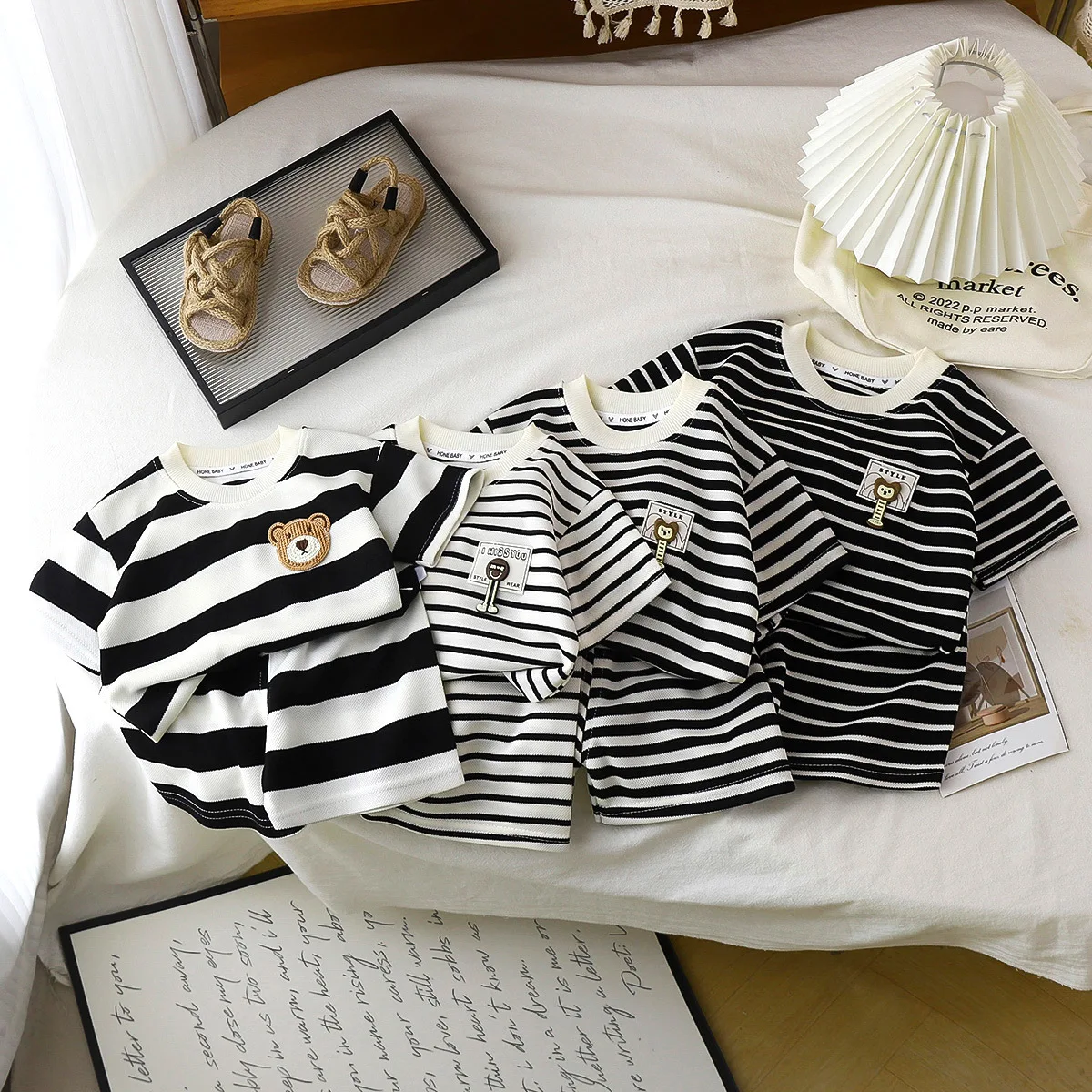 Kids' 2-Piece Set with Short Sleeves and Shorts