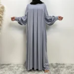 Elegant Round Neck Turkish Dress — Image 2