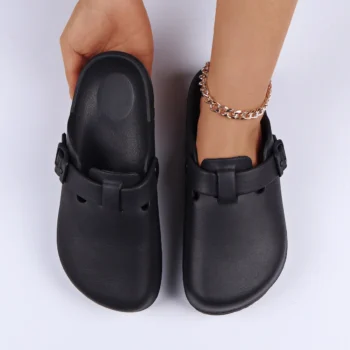 Adjustable Slippers with Buckle