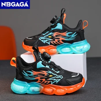 Boys' Leather Running Sneakers