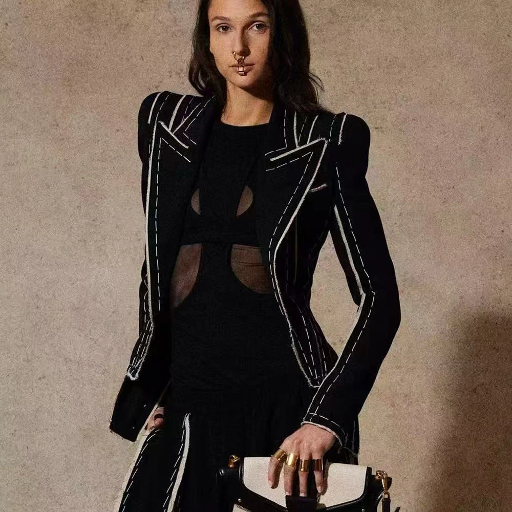 Blazer with Fringe