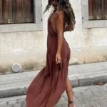 تنورة بليسيه طويلة بقصّة غير منتظمة — صورة 6