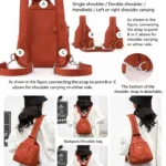 Small Oxford Fabric Chest Bag — Image 2