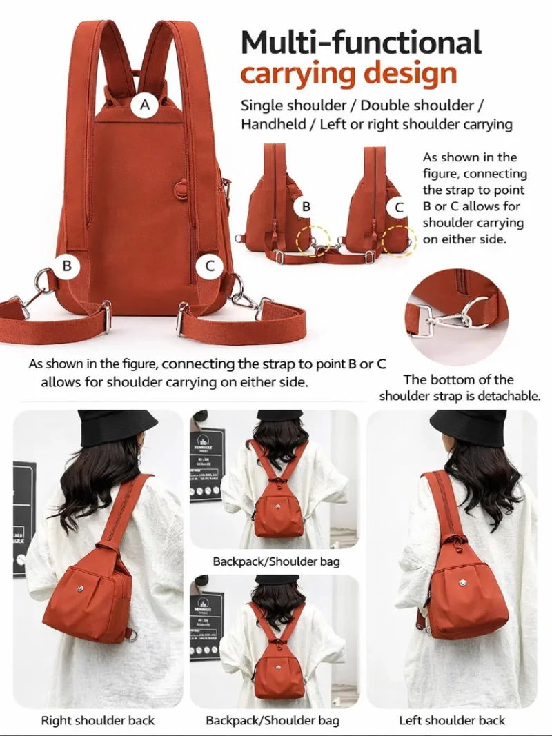 Small Oxford Fabric Chest Bag