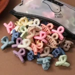 مشابك شعر مفرّغة بألوان سادة — صورة 3