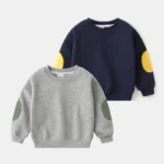 Girls' Solid Round Neck Sweatshirt