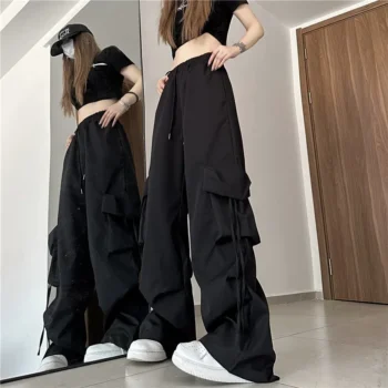 High-Waisted Cargo Pants