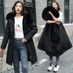 Korean-Style Loose Hooded Winter Jacket — Image 3