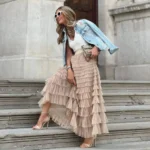 Long Puffy Tulle Skirt — Image 3