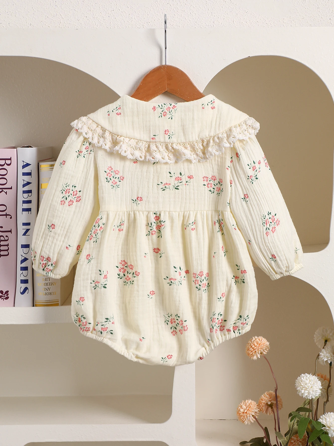 Baby Embroidered Long Sleeve Spring Romper