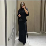 Shiny Sequin Maxi Evening Dress — Image 3