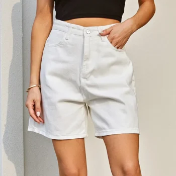 Casual Denim High-Waisted Shorts