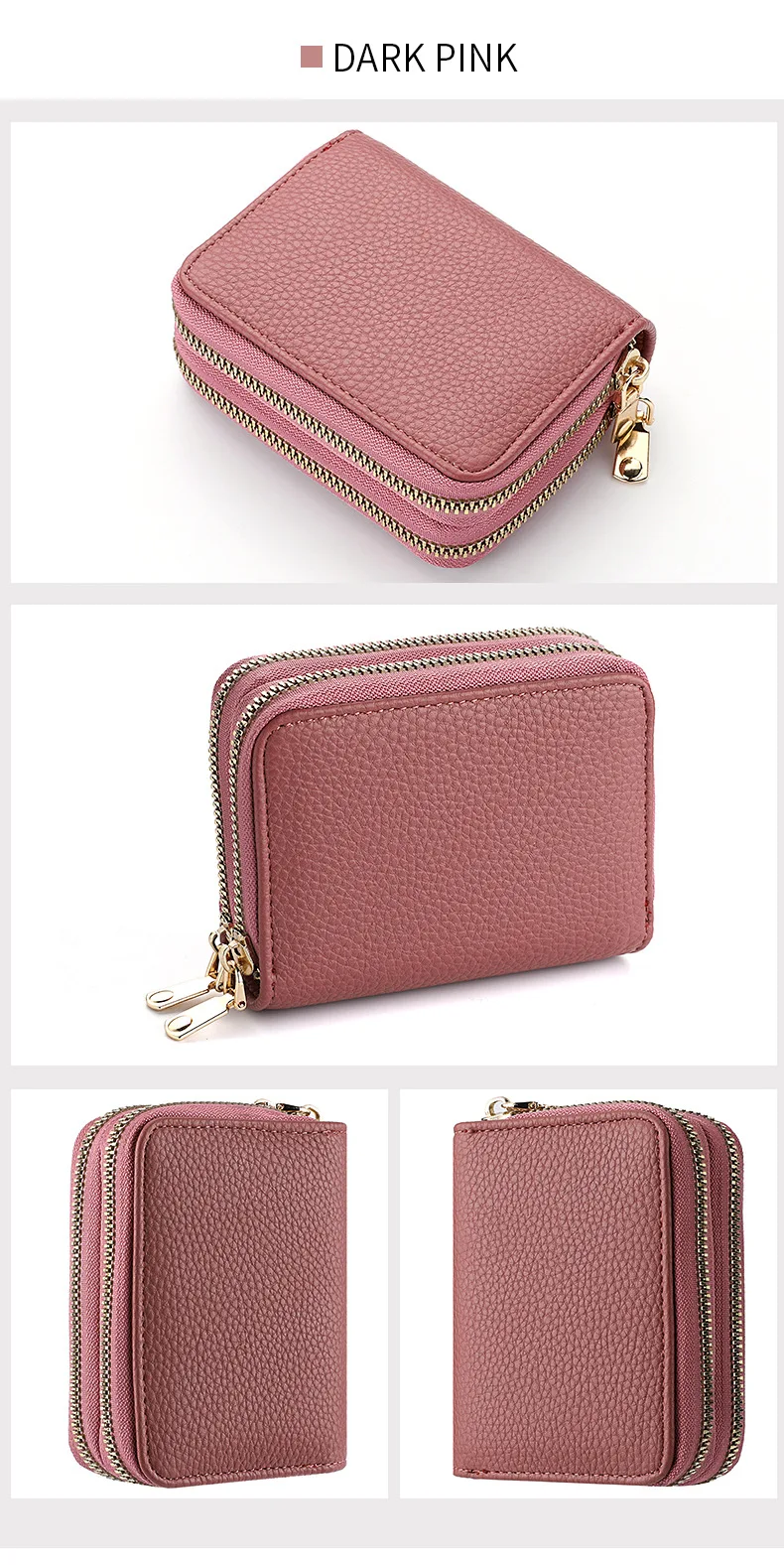 Short Double-Zip Card Wallet — Image 12